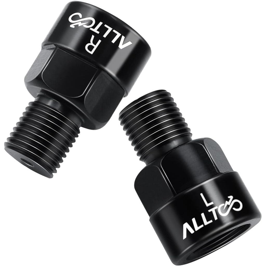 1 Par de Adaptadores Extensor de Pedal de Bicicleta, Compatível com Pedais de 9/16 polegadas e Pedivela de 1/2 polegada,