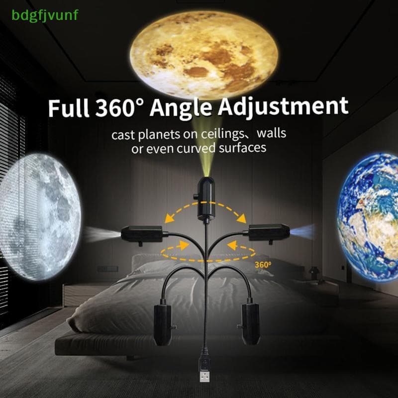 BDGF 5V USB Plug In Planeta Lâmpada De Projeção Interior Teto Decoração Atmosfera Luz Céu Estrelado Da Noite Galáxia Pro