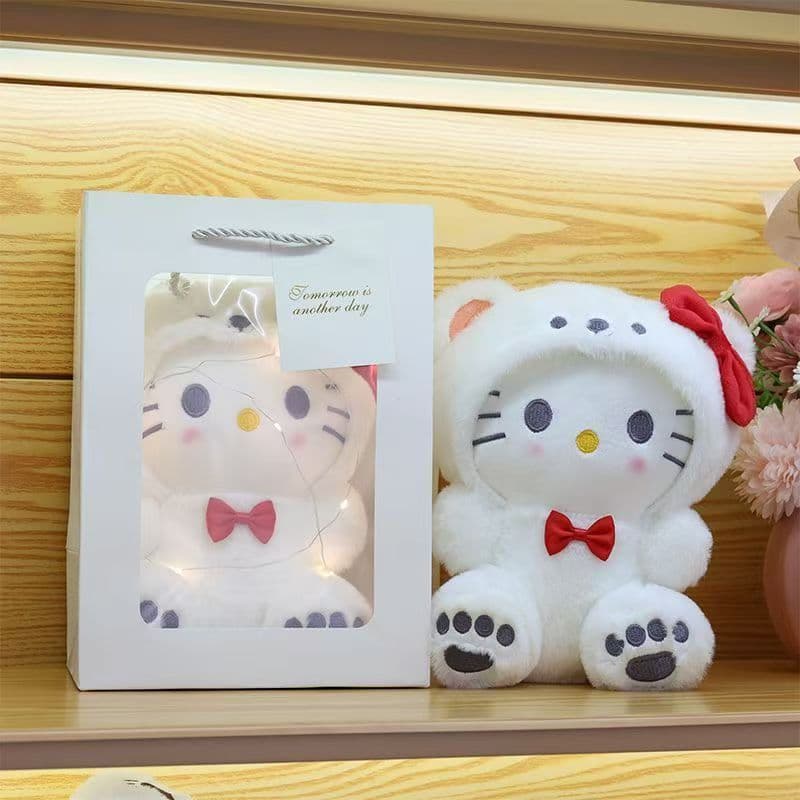 20cm Hello Kitty Pelúcia Boneco Macio - Snoopy e Kuromi Coleção Presente Fofa