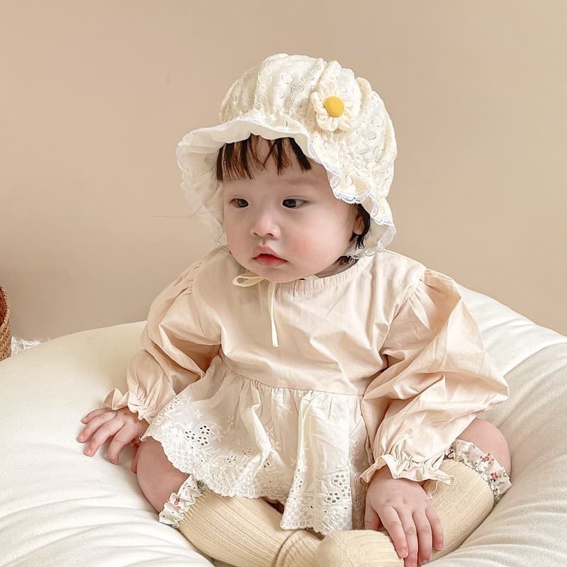 Chapéu de bebê primavera outono bebê menina estilo fino estilo ocidental renda princesa chapéu recém-nascido menina pequ