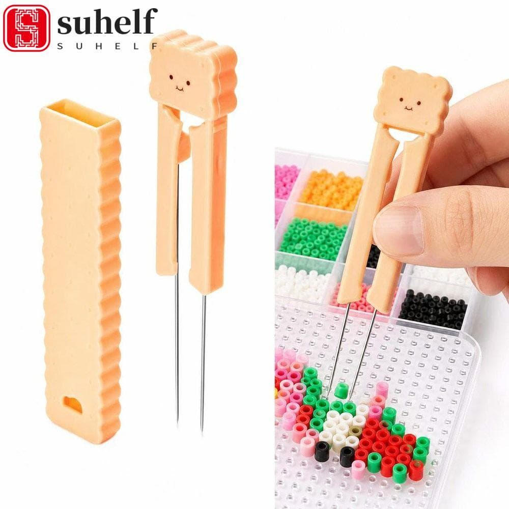 Caneta De Contas De Agulha Dupla SUHELF , Para Colocação Bolso De 2.6 Mm , Portátil Perler