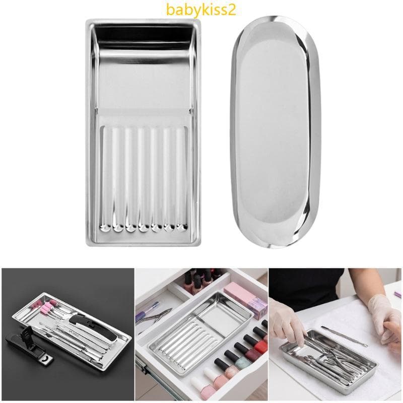 Bab Pacote De 2 Bandejas De Desinfecção De Equipamentos De Unhas Resistentes A Altas Temperaturas Bandeja Esterilizadora