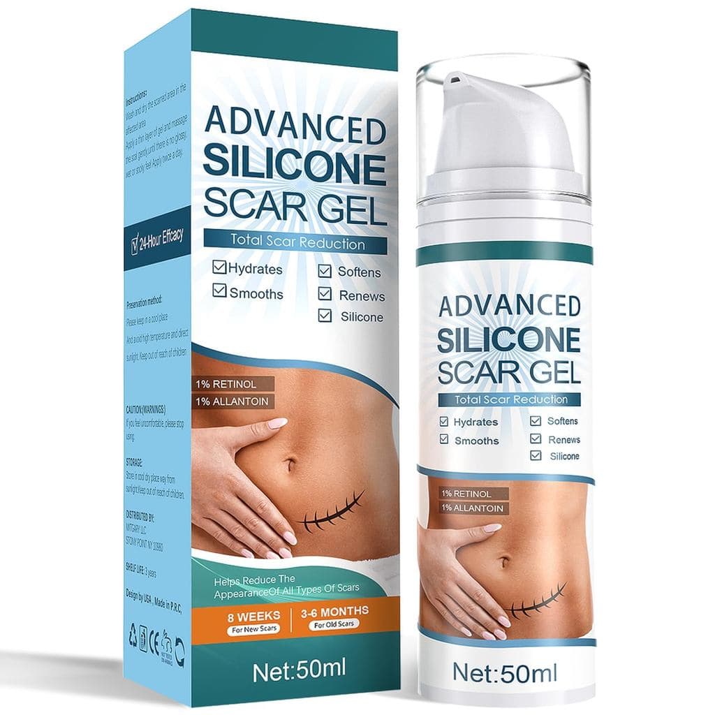 Gel Avançado para Cicatrizes Mitgary, Gel de Silicone para Cicatrizes, Trata Cicatrizes Antigas e Novas, Reduz a Aparênc