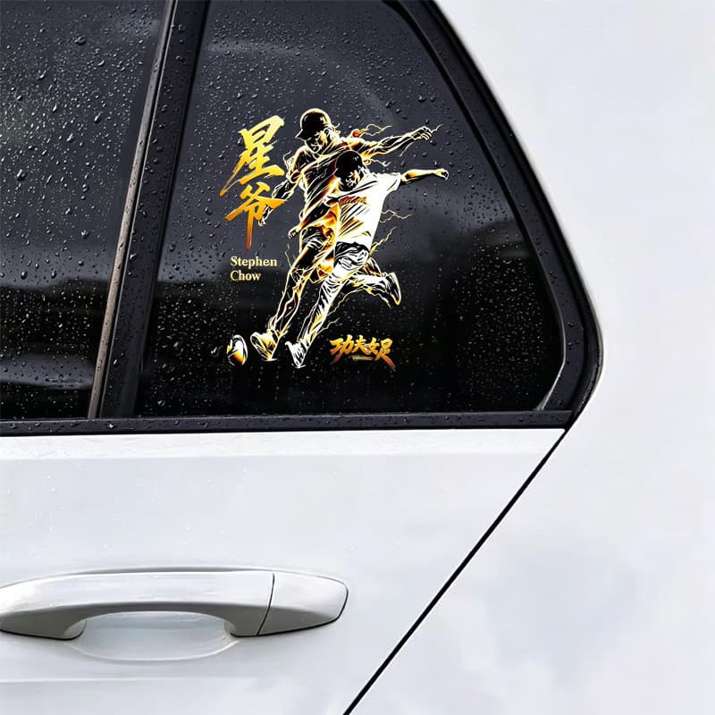 [Estoque pronto] Adesivos de carro Chou Xingchi Star Lord Movie Kung Fu Pé feminino Adesivos criativos exclusivos Adesiv