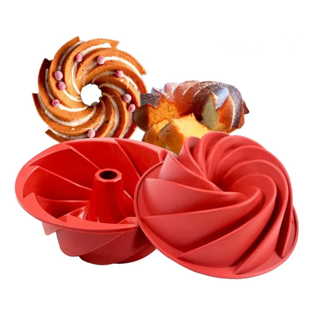 Kit 12 Formas Para Bolo Pudim Cupcake Silicone Antiaderente