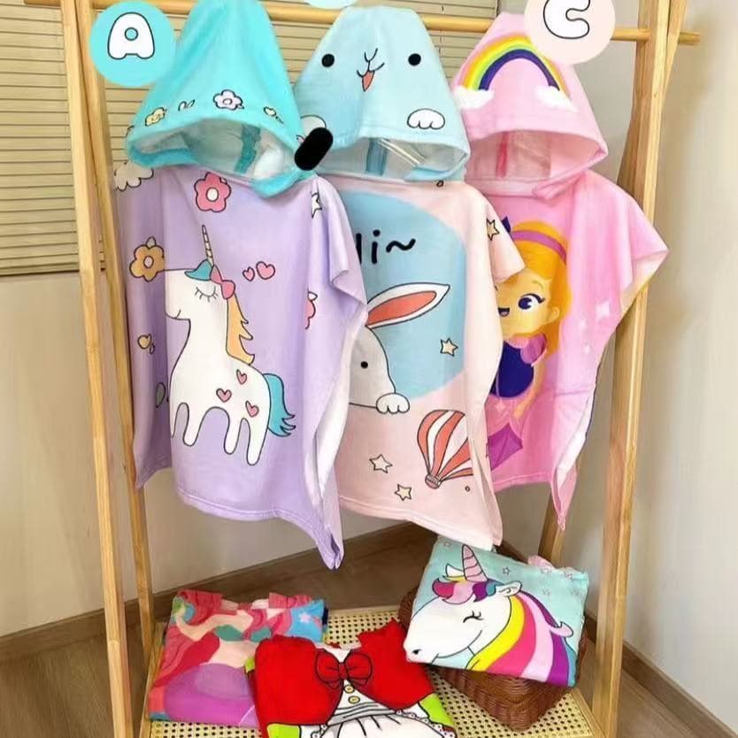 Moda Toalha de Banho Bebê Toalha de Infantil Vestível Absorventede Secagem Rápida para Crianças Super Macia