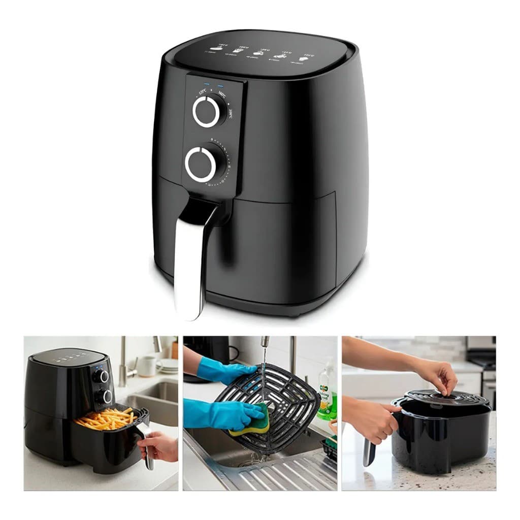 Fritadeira Air Fryer Elétrica Antiaderente 1700W 3,8 Litros - Alta Qualidade e Durabilidade