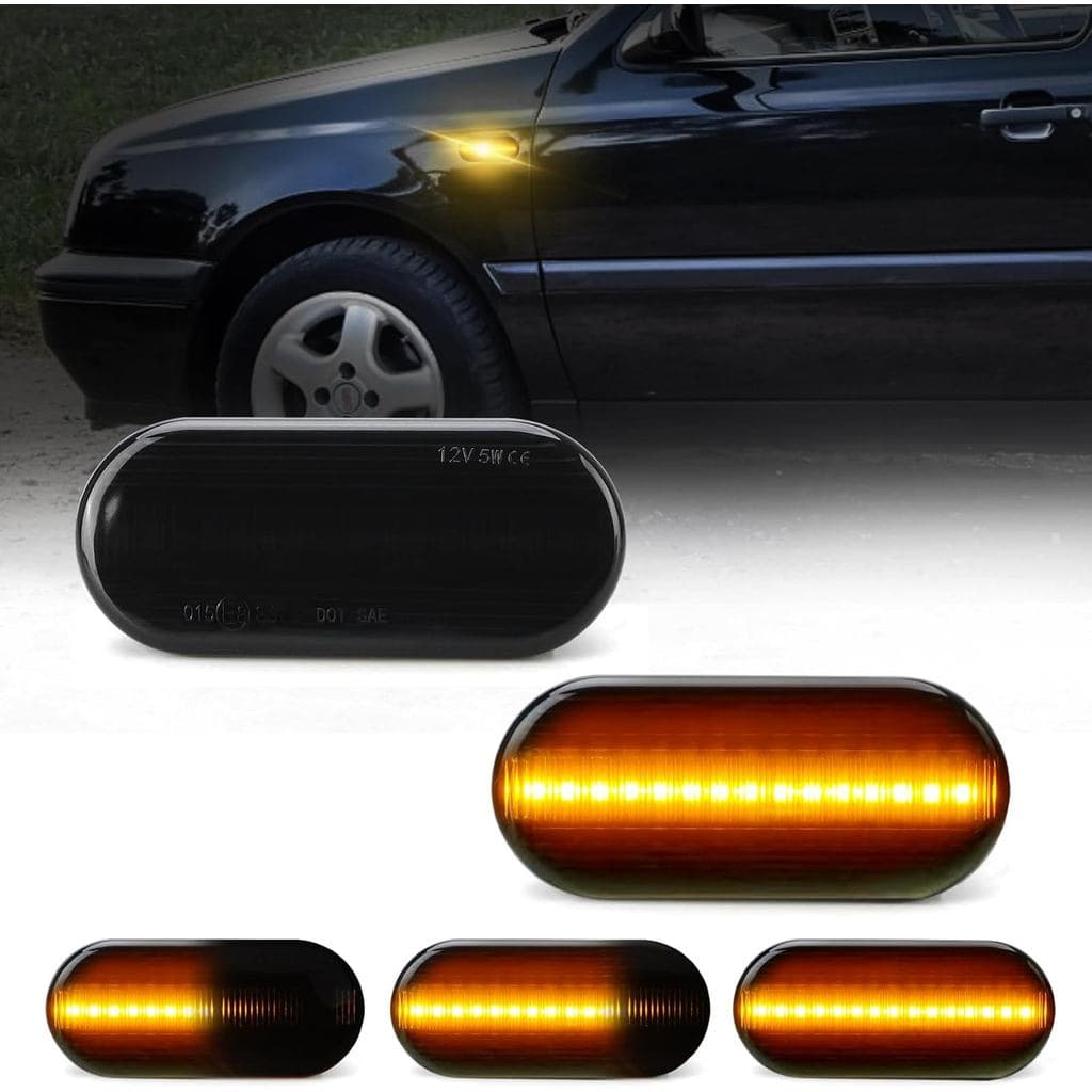 2 Pçs LED Marcador Lateral Dinâmico Luz De Sinal Volta Para VW Bora Golf 3 4 MK4 Jetta À Prova Dwaterproof Água Do Carro