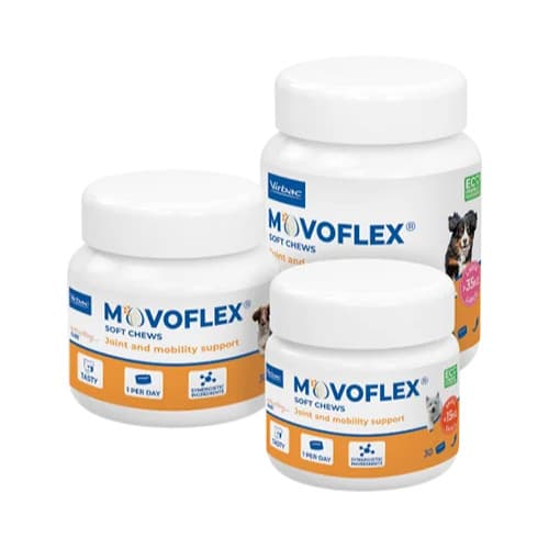 Movoflex Suplemento Virbac – Suplemento Articular para Cães 30 Unidades Porte Pequeno/Médio