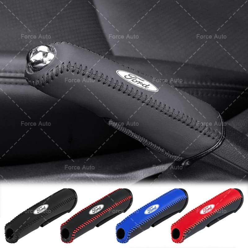 Capa De Couro Macio Para Freio De Mão De Carro , Antiderrapante Ford EVEREST Território Explorer Kug Fiesta EcoSport , 1
