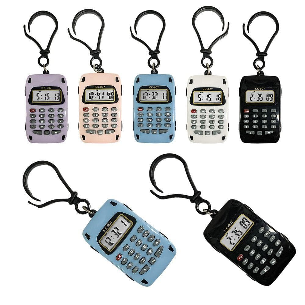 Calculadora Eletrônica PEONYQ , Calculadoras De Bolso Leves Multifuncionais , Mini Chaveiro Com Display De 8 Dígitos