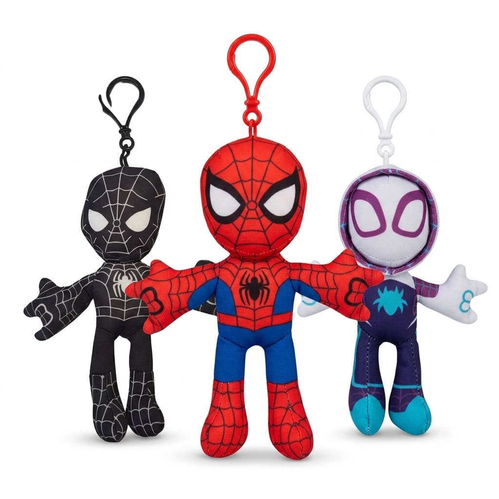 Chaveiro Pelúcia Homem Aranha Spider Man Boneco Mochila