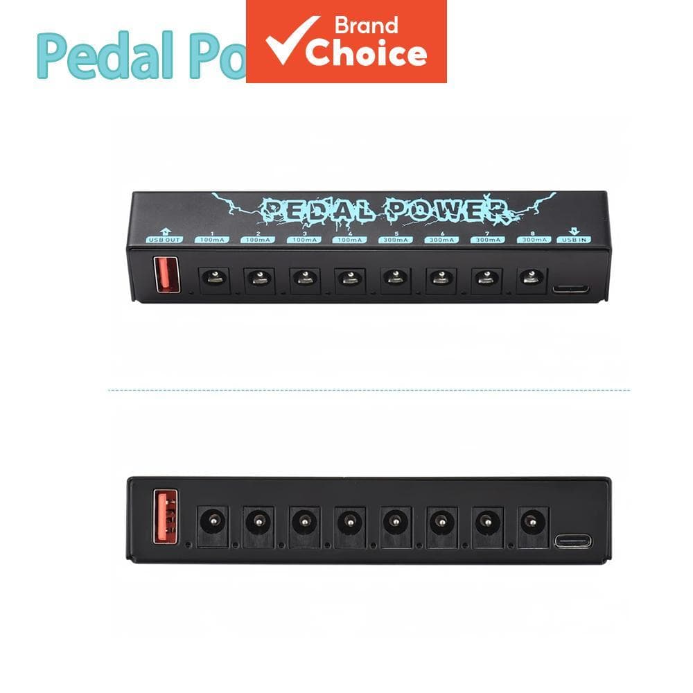 Miwayer PW 1 8 Saída Pedal De Guitarra Fonte Alimentação 9V DC Tipo C Alimentado Efeitos Portáteis Essencial Show Prátic