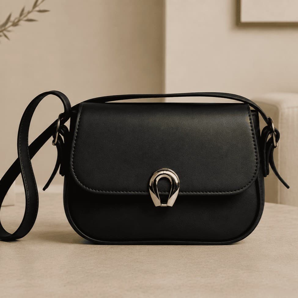 Bolsa Feminina Transversal Pequena Bolsinha Lari Metal Dourado Elegante Alça Ajustável