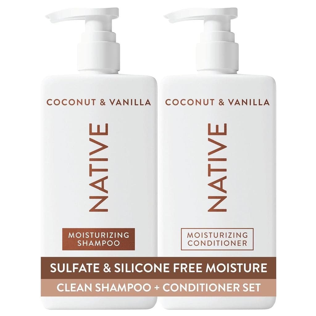 Shampoo e Condicionador de Coco e Baunilha Nativa Contêm Ingredientes de Origem Natural |   Todos os tipos de cabelo, co