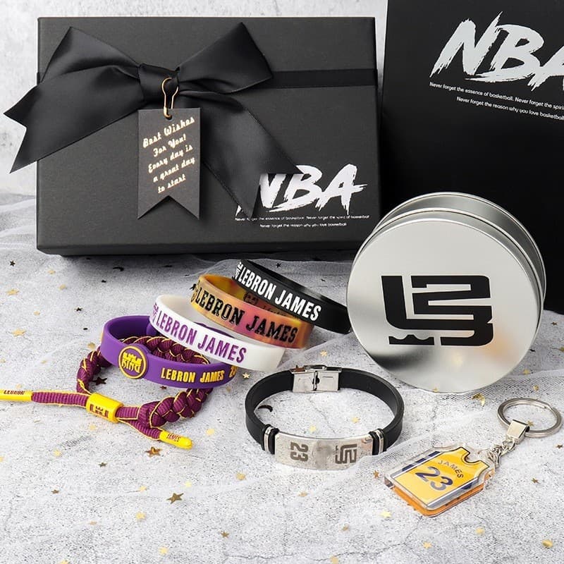 Cesta de basquete pulseira Kobe luminoso fã mercadoria presente aniversário livre menino alça de mão