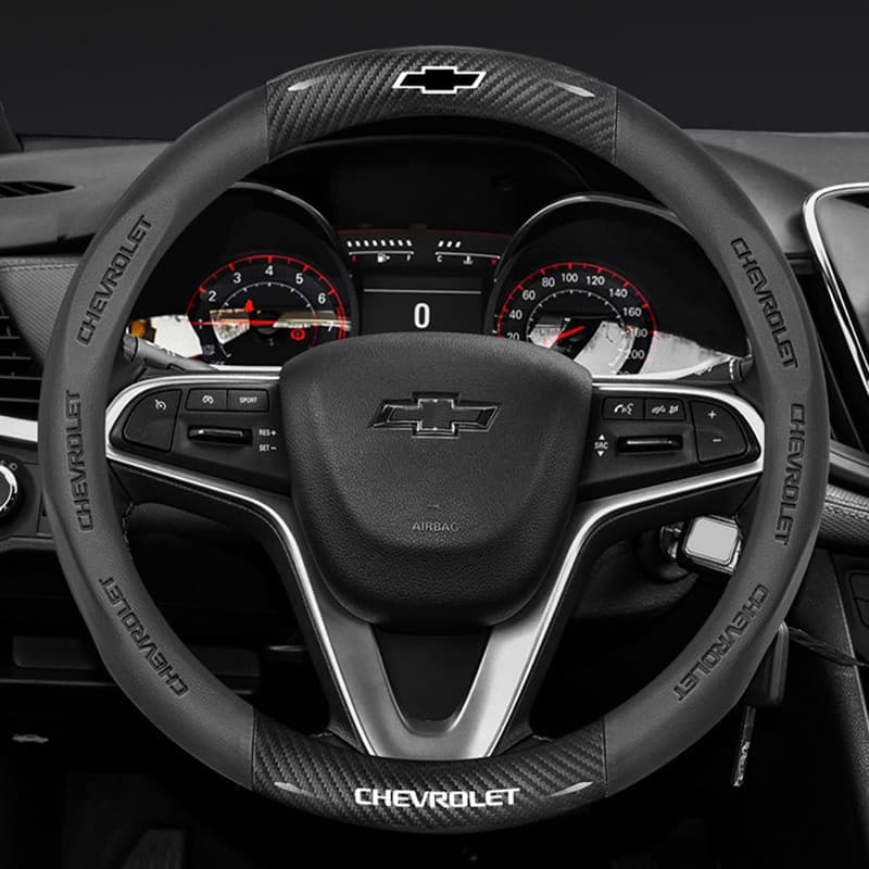 Capa de Volante de Carro em Couro Premium para Chevrolet Optra Trax Malibuxl Aveo Cruze Malibu Captiva Lacetti Trailblaz