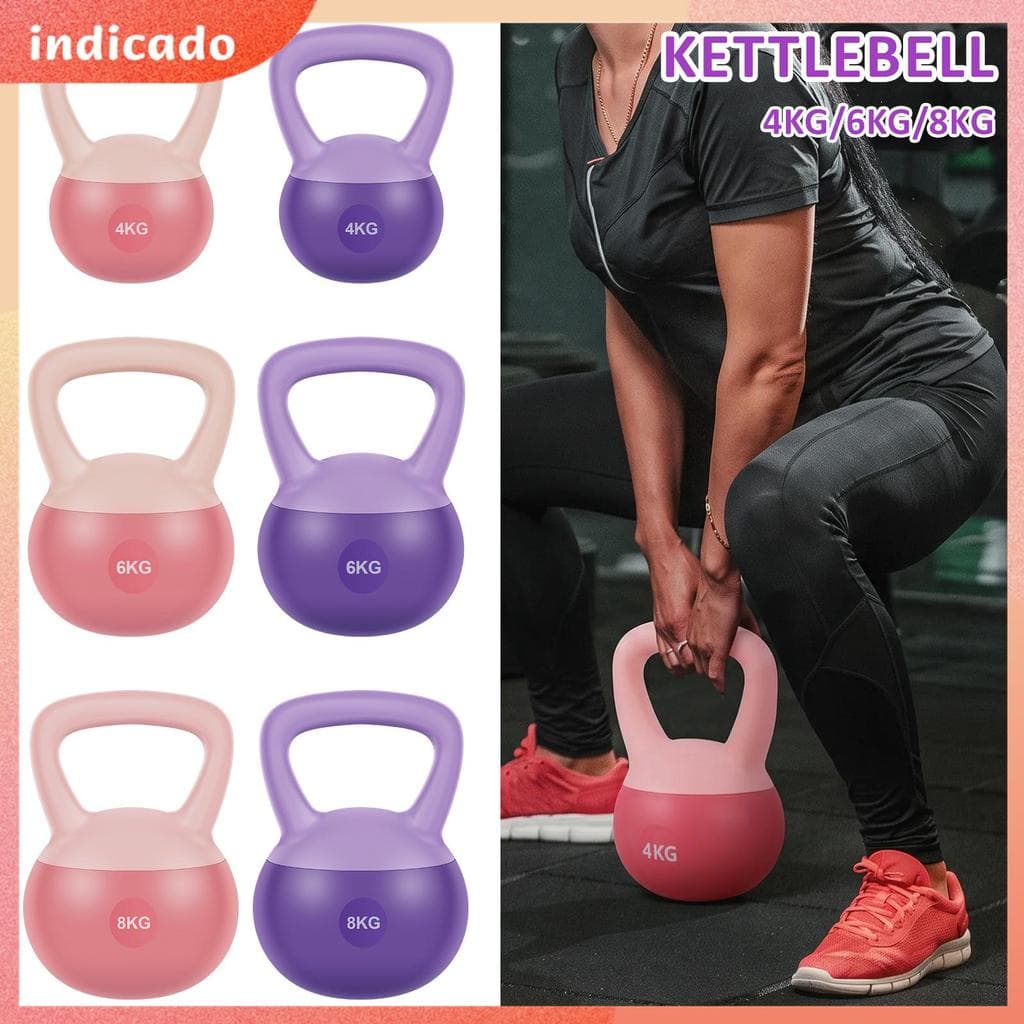 Kettlebell Para Treinamento De Força Com Alça Antiderrapante 4/6/8 kg Homens E Mulheres SHOPSBC5581