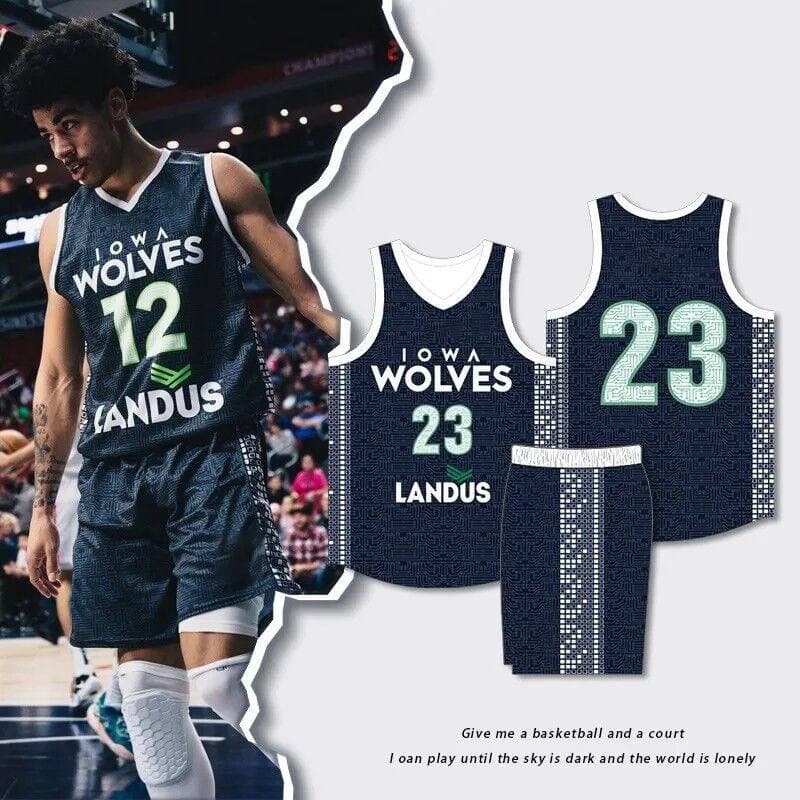 Uniforme de basquete terno personalizado de secagem rápida respirável camisa de treinamento estudante universitário liga