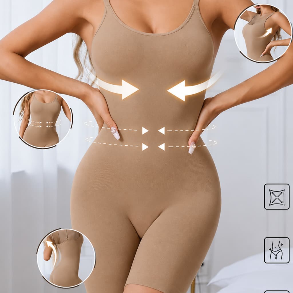 Body Cinta Modeladora Sem Costura Macaquinho Levanta Bumbum Reduz Barriga Com Abertura Higiênica Sem Bojo