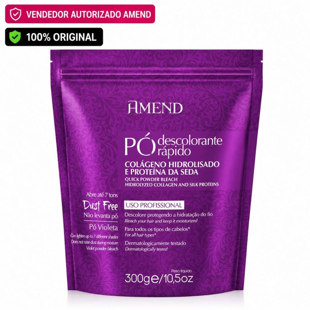 Pó Descolorante Rápido Amend Roxo 300g Macadâmia e Argan