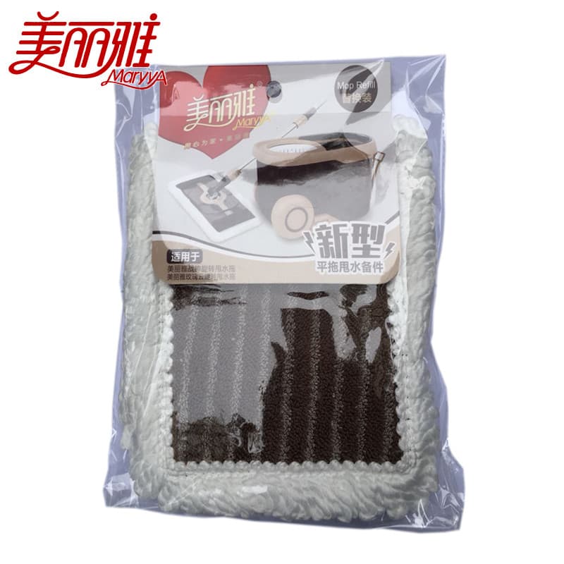 Meria Ares Flat Mop Head Rose Cloud Flat Mop Mop Peças sobressalentes giratórias de esfregão plano