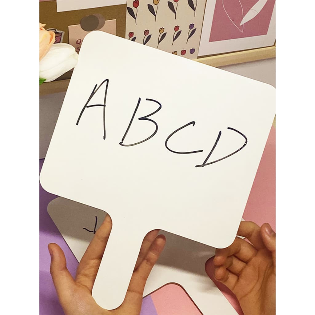 Quadro branco pequeno portátil apagável quadro de escrita dupla face auxiliares de ensino de sala de aula das crianças a