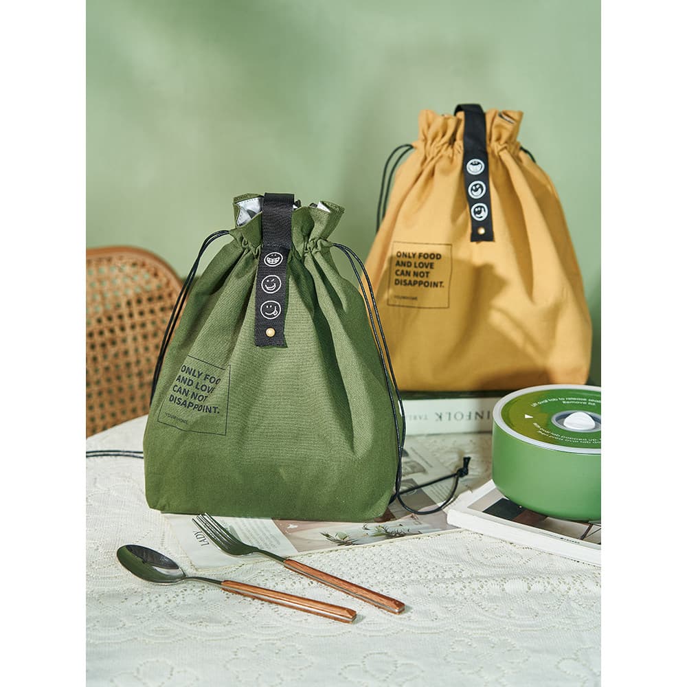 IM isolado Bento lancheira saco trabalhadores de escritório nicho de alto valor simples bolsa de grande capacidade alça