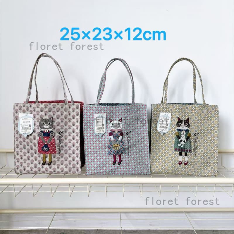 Japão japão Kusuguru genuíno mel feijão princesa Jacquard bolsa tecido compras Commuter PR002