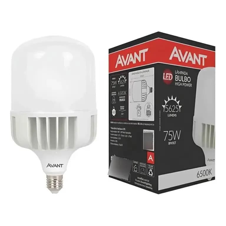 Lampada Led Bulbo Alta Potencia 50w Certificada 6500k Luz Br