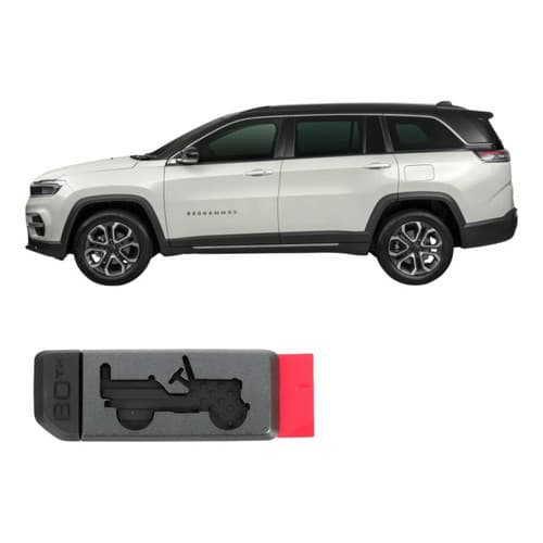 Raridade Emblema 80o Aniversario Jeep Porta Original