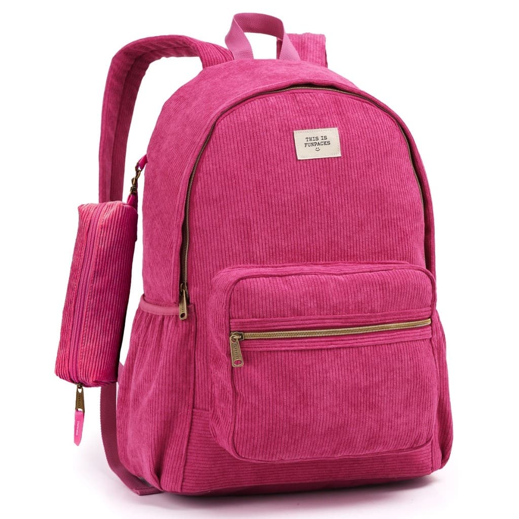 Kit Mochila Costas 18" Funpacks Com Estojo Feminino Escolar