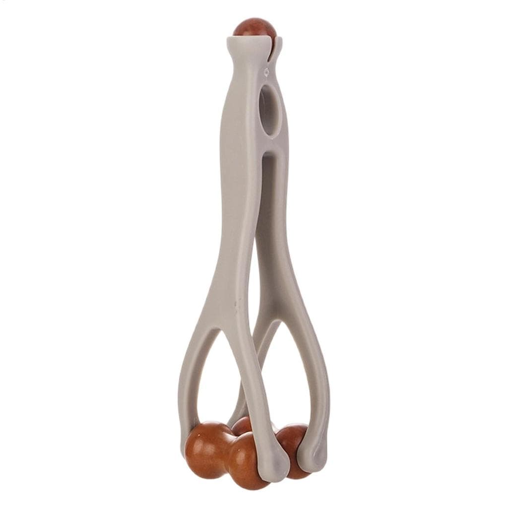 Ferramenta Massageadora De Mão Em Forma De Y , Contas De Madeira , Ferramentas Ergonômicas Portáteis , Rolo De Músculos