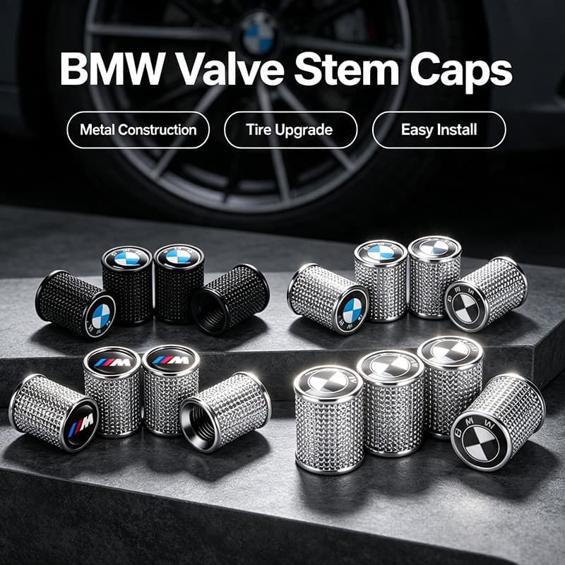 Tampas Contra Poeira Da Válvula Do Pneu De Carro , Tampa De Ar Haste Para BMW M Power M3 M5 M2 X1 X2 X3 X4 X5 E30 E36 E4