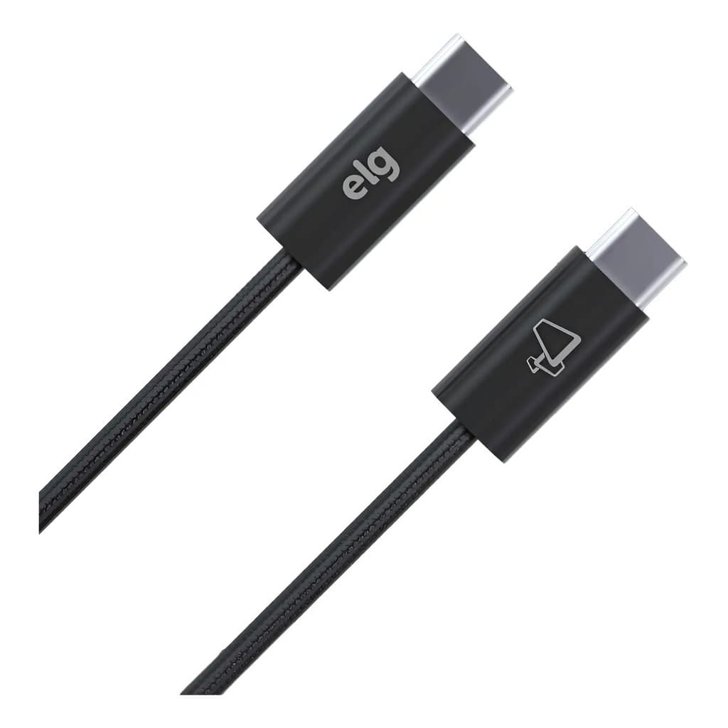 Cabo PRETO ELG USB Tipo-C 240w 1 metro - TC240