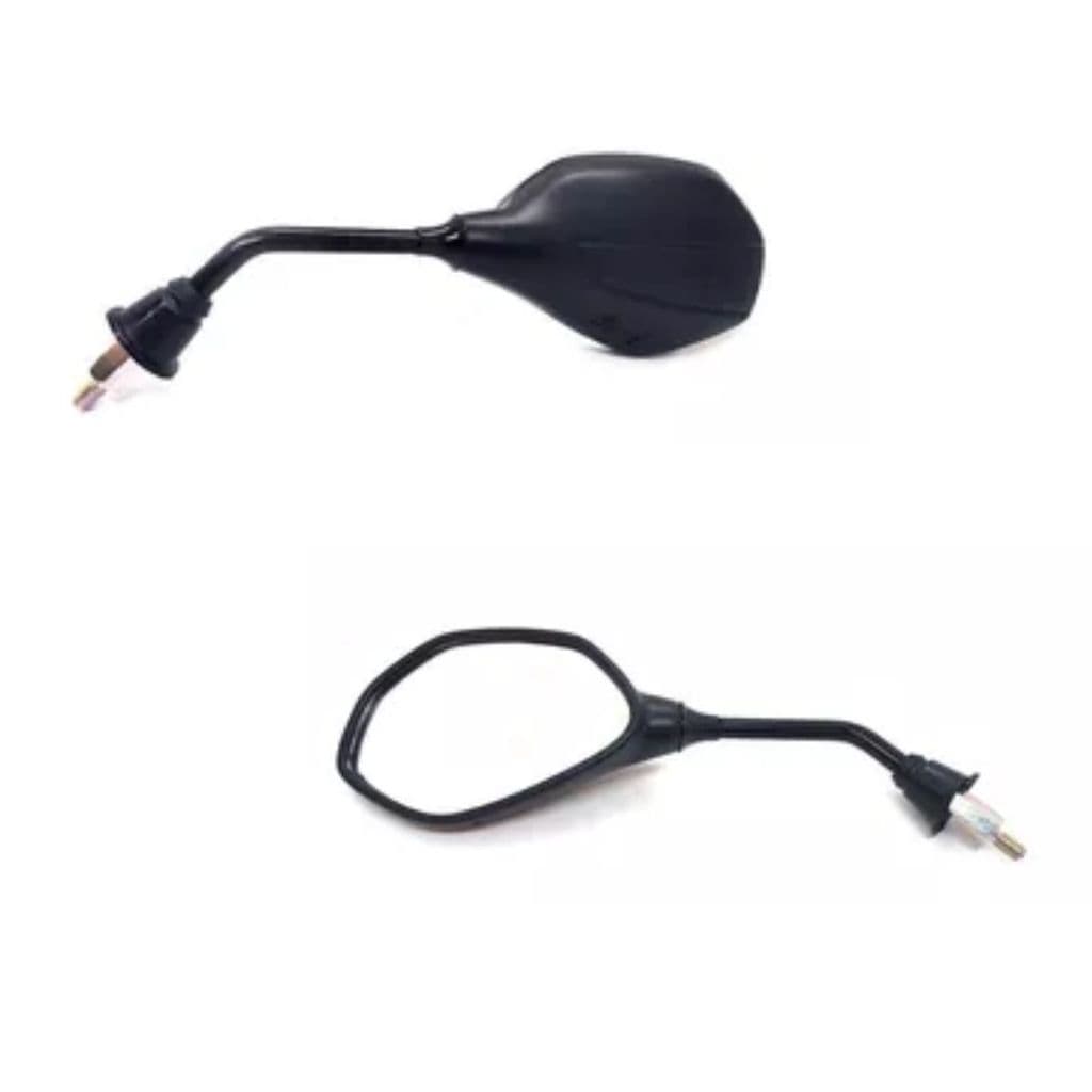 Par Retrovisor Scooter Moto Eletrica Com Adaptador Rosca 8mm