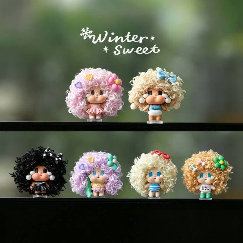 Decorações de carro explosão cabeça cabelo encaracolado chorando tela do carro do bebê conjunto completo bonito na moda