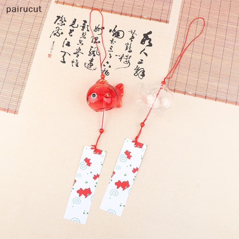 Uiu Sinos De Vento Estilo Japonês Peixinho Jardim Pendurado Decoração Ao Ar Livre Pingente Furin Decorativo Peixe Orname