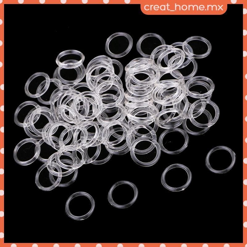 [Creat_home] 100 Peças De Nylon Transparente Ajustador De Alça De Sutiã Deslizante Faça Você Mesmo Artesanato De Costura