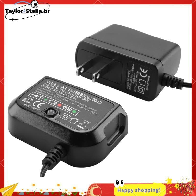 Carregador De Substituição Para Preto E 9.6V-18V A12 A12-X HPB18 HPB14 HPB12 HPB96 NI-CD Bateria Plugue Americano