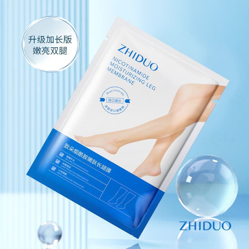 Máscara rejuvenescedora de niacinamida para pernas longas Máscara hidratante hidratante para pés com niacinamida