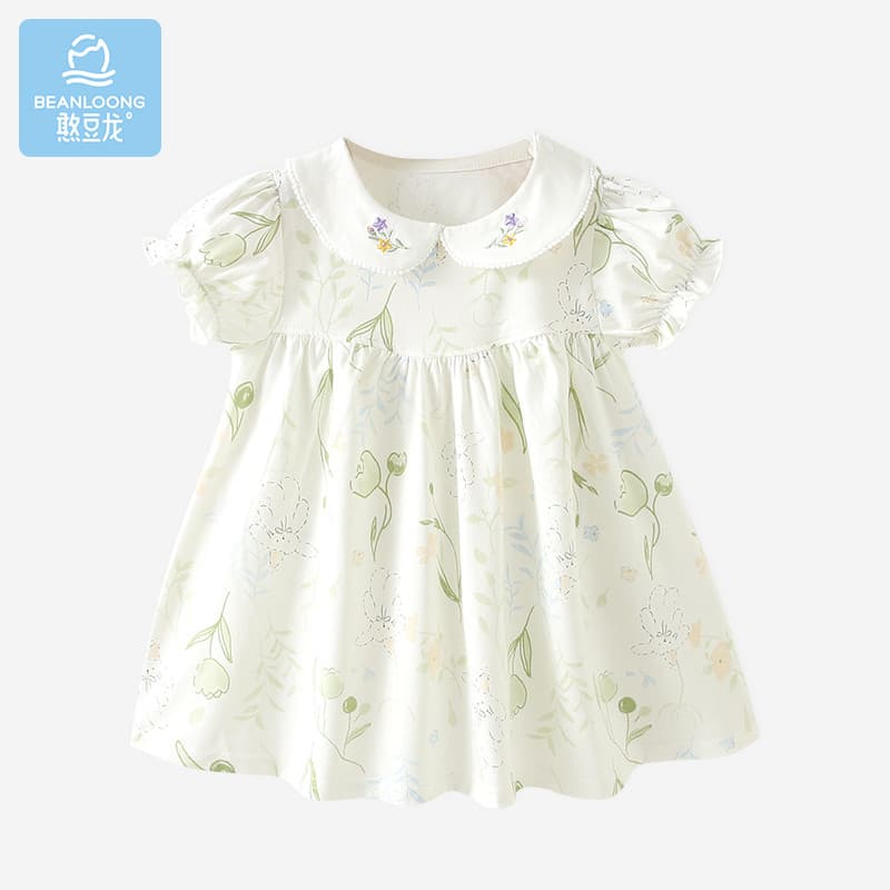 Handoulong vestido de bebê menina verão menina passeio saia longa pequena saia de renda fresca bebê verão saia fina
