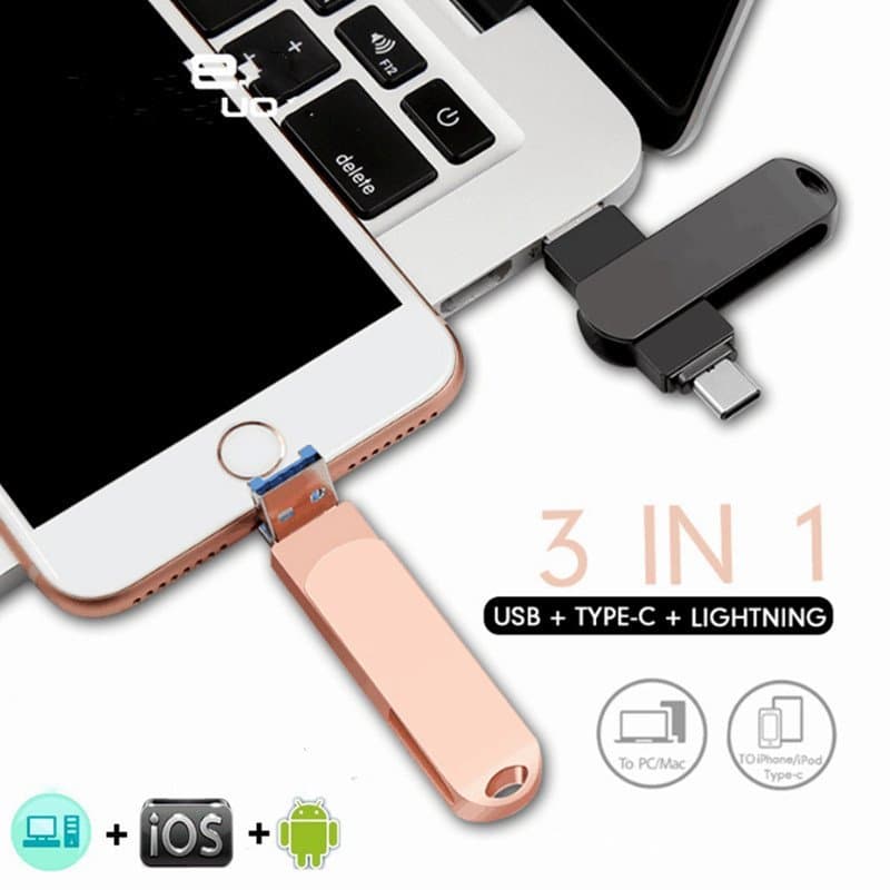 PenDrive 1TB 2TB USB Flash Drive HD Memory Stick Para iPhone17/16/15/14/12/11/X/8/7/6 Android PC