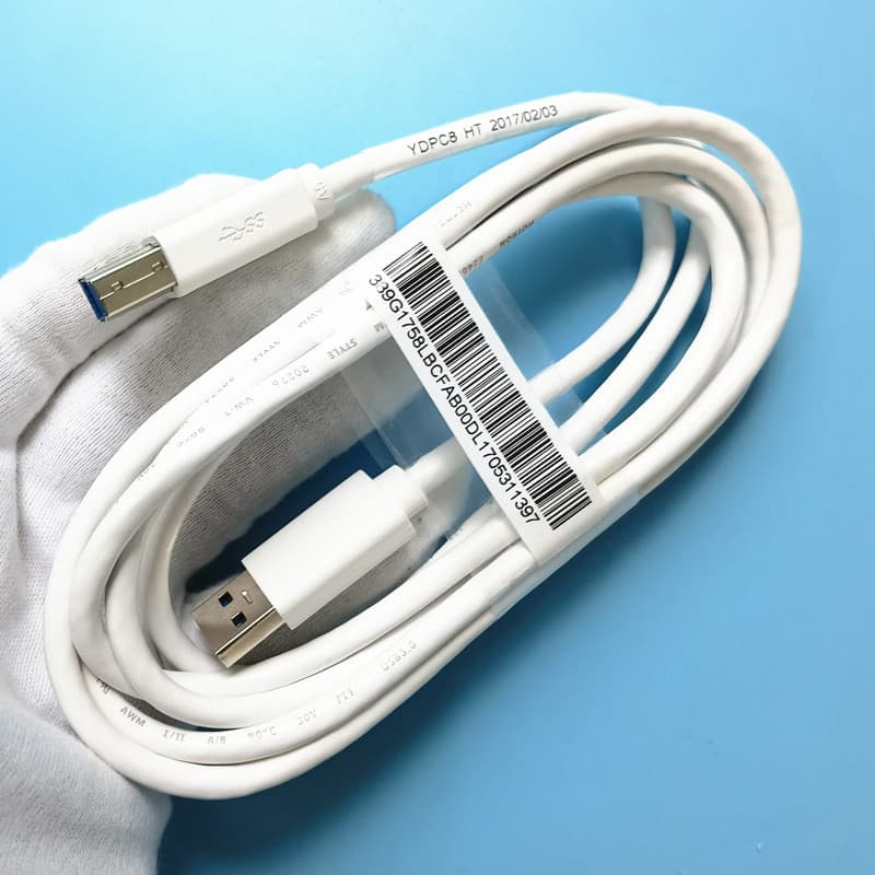 Linha de dados de exibição Original USB3.0 porta quadrada cobre puro 1.8m disco rígido móvel decodificação de áudio bran