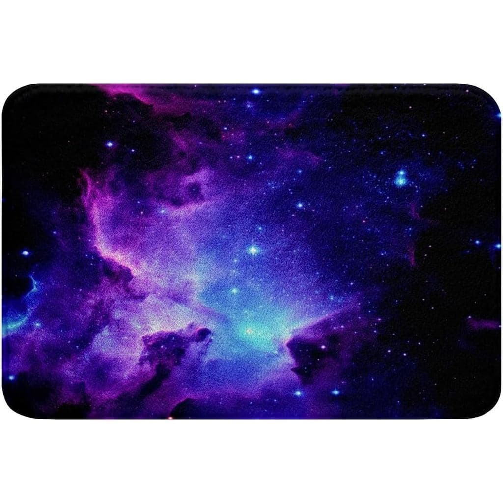 Tapetes de Banheiro Feelyou Galaxy para Banheiro, Tapetes Antiderrapantes para o Chão, Conjunto de Tapetes de Banheiro c