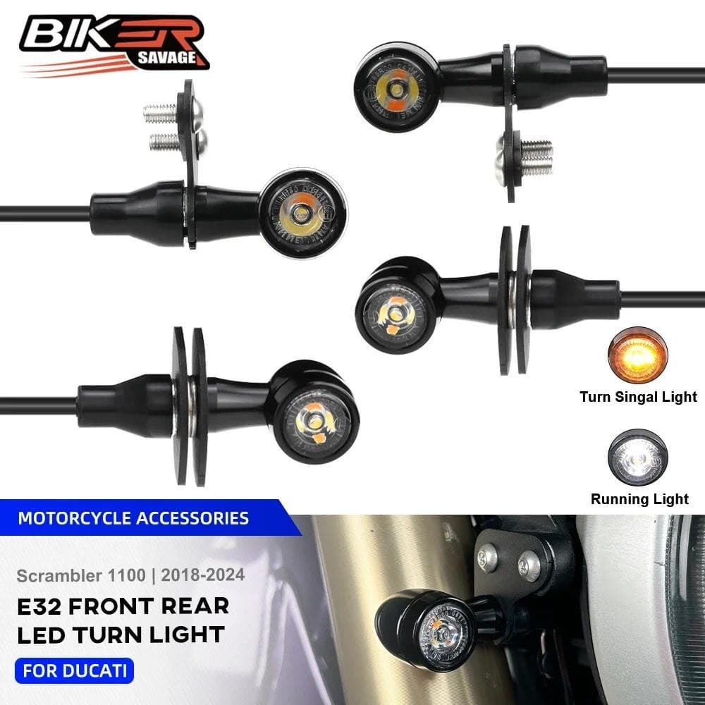 Para Ducati Scrambler 1100 E32 LED Turn Light Motocicleta Reequipamento Blinker Flasher Luz De Freio Traseira Lâmpada De
