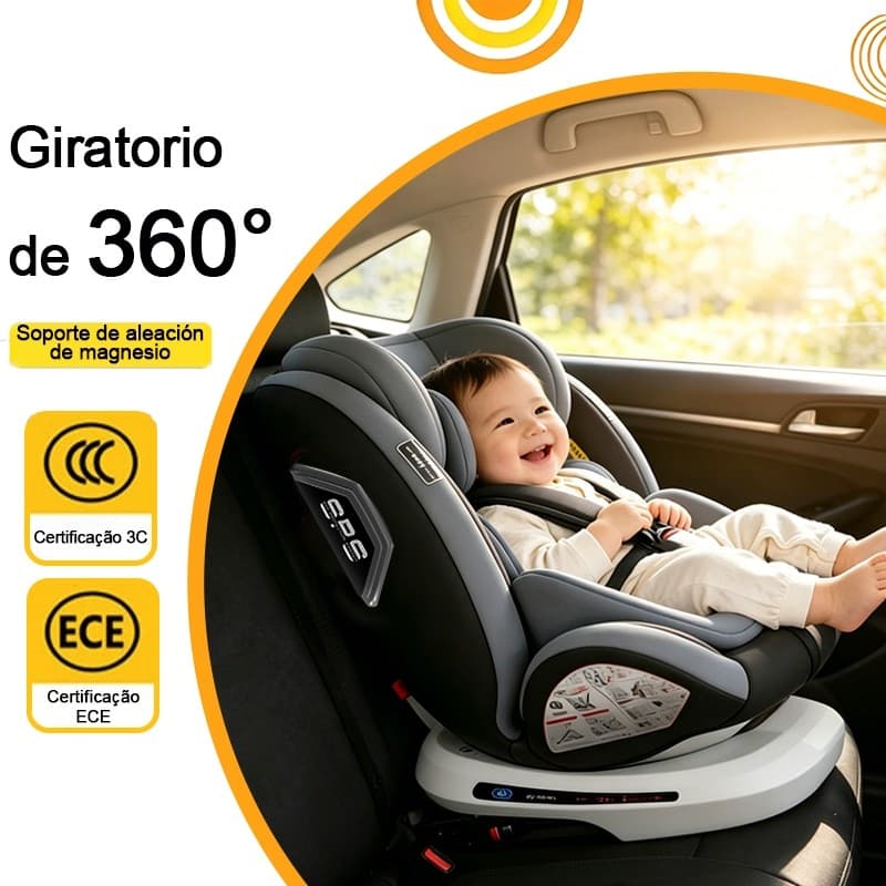 Sonhador Cadeirinha De Bebe Para Carro Sistema ISOFIX Assento Seguranca Reclinavel Suporta 0 A 36kg