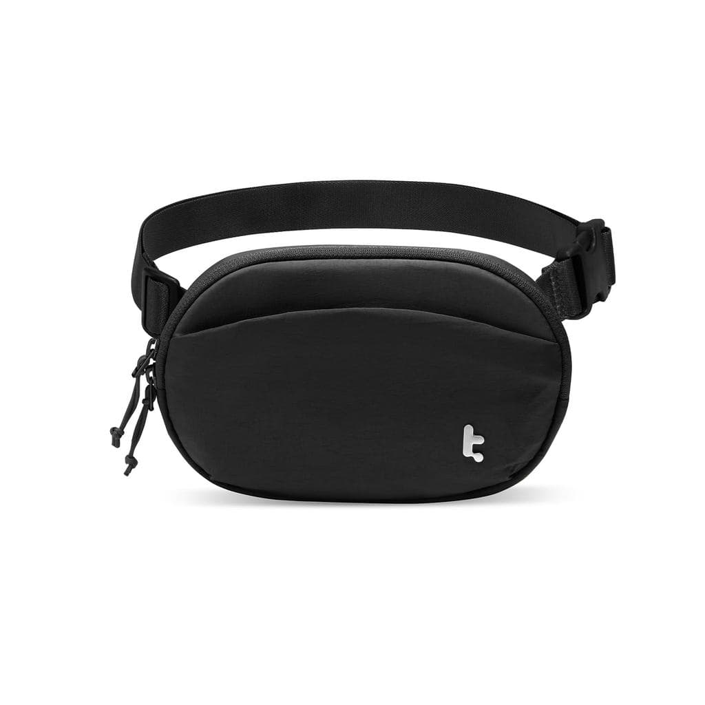 tomtoc pochete, bolsa transversal, leve, pequena, bolsa de cintura feminina, elegante, minipochete, bolsa crossbody, pochete de quadril 1,5 L