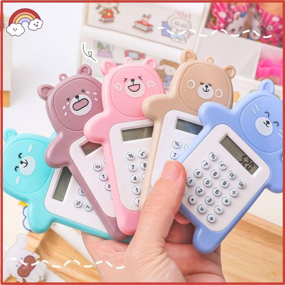 Mini Calculadora Upstopao , Calculadoras Científicas Em Formato De Urso De Estudante Com Tela De 8 Dígitos