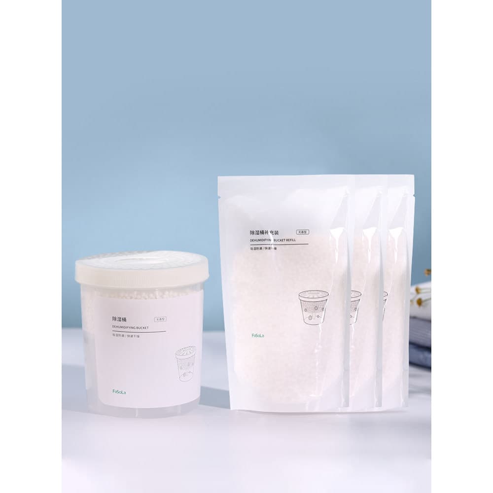 Balde de desumidificação substituível reutilizável pacote de recarga absorção de umidade balde saco guarda-roupa desseca